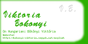 viktoria bokonyi business card
